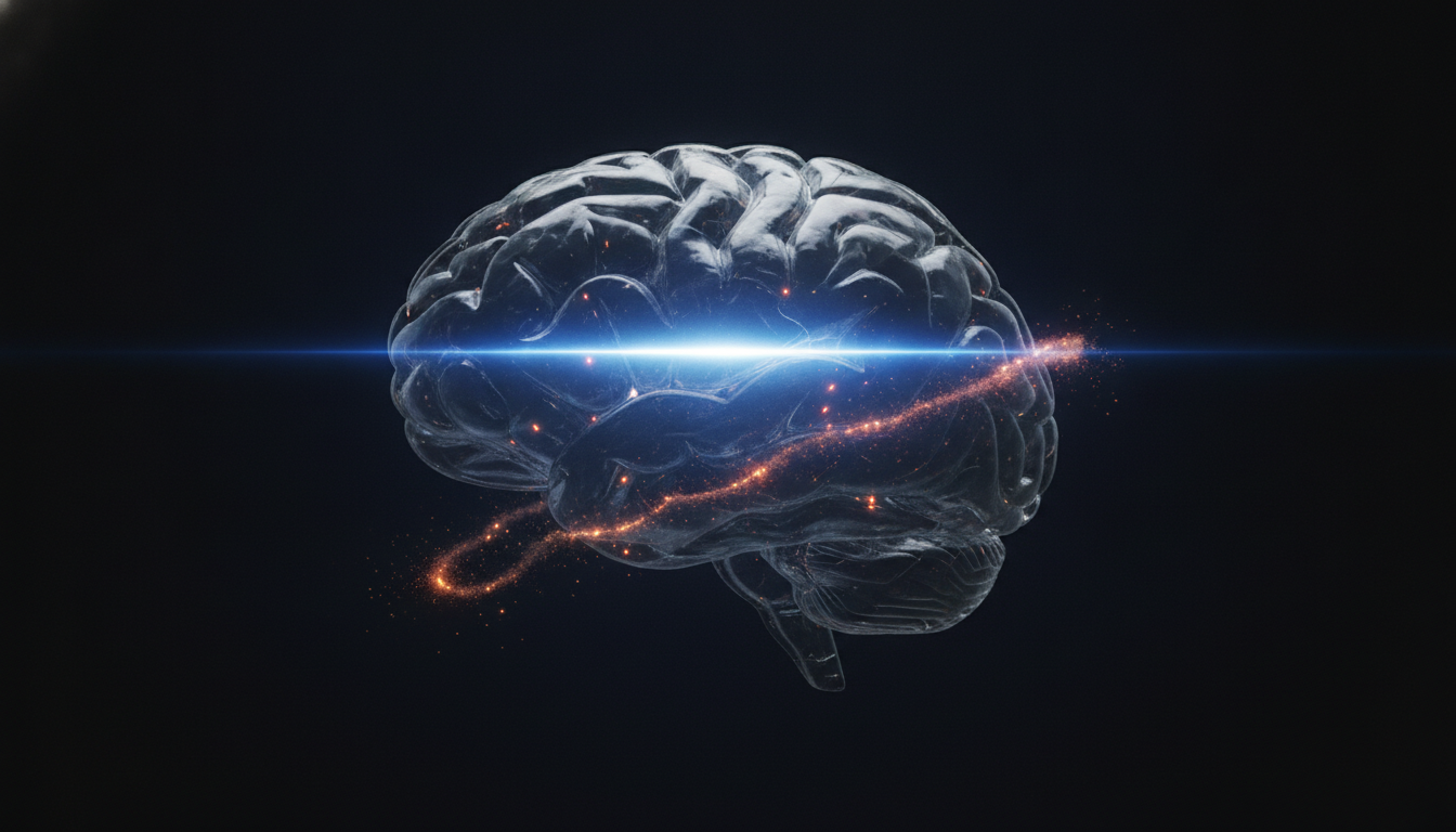 An illustration of a brain showing two neural pathways, representing the science of habit formation and the difference between an established habit and a new one.